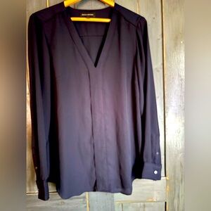 Banana Republic NAVY BLUE  blouse/ tunic Shirt sz L